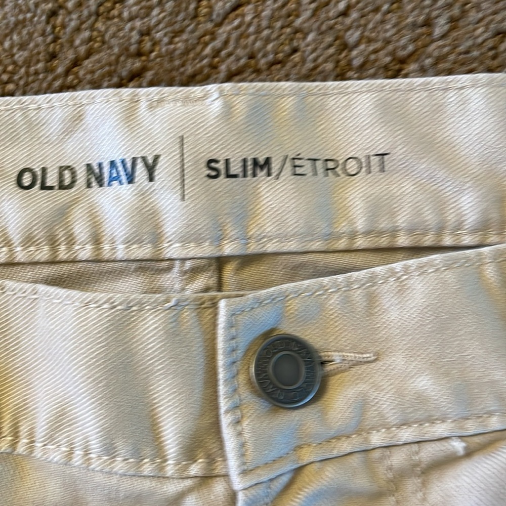 Old Navy 34 waist 30 inseam slim fit washable - Picture 2 of 6